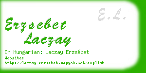 erzsebet laczay business card